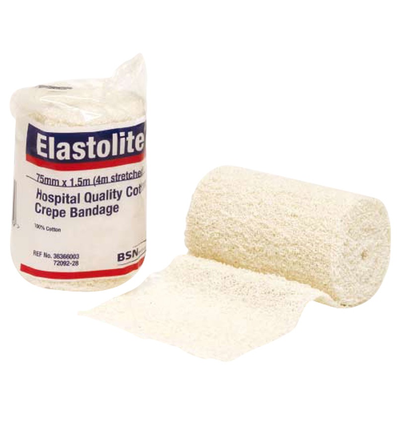 Elastolite Crepe Bandage 75mm PACKET OF 12 image 0