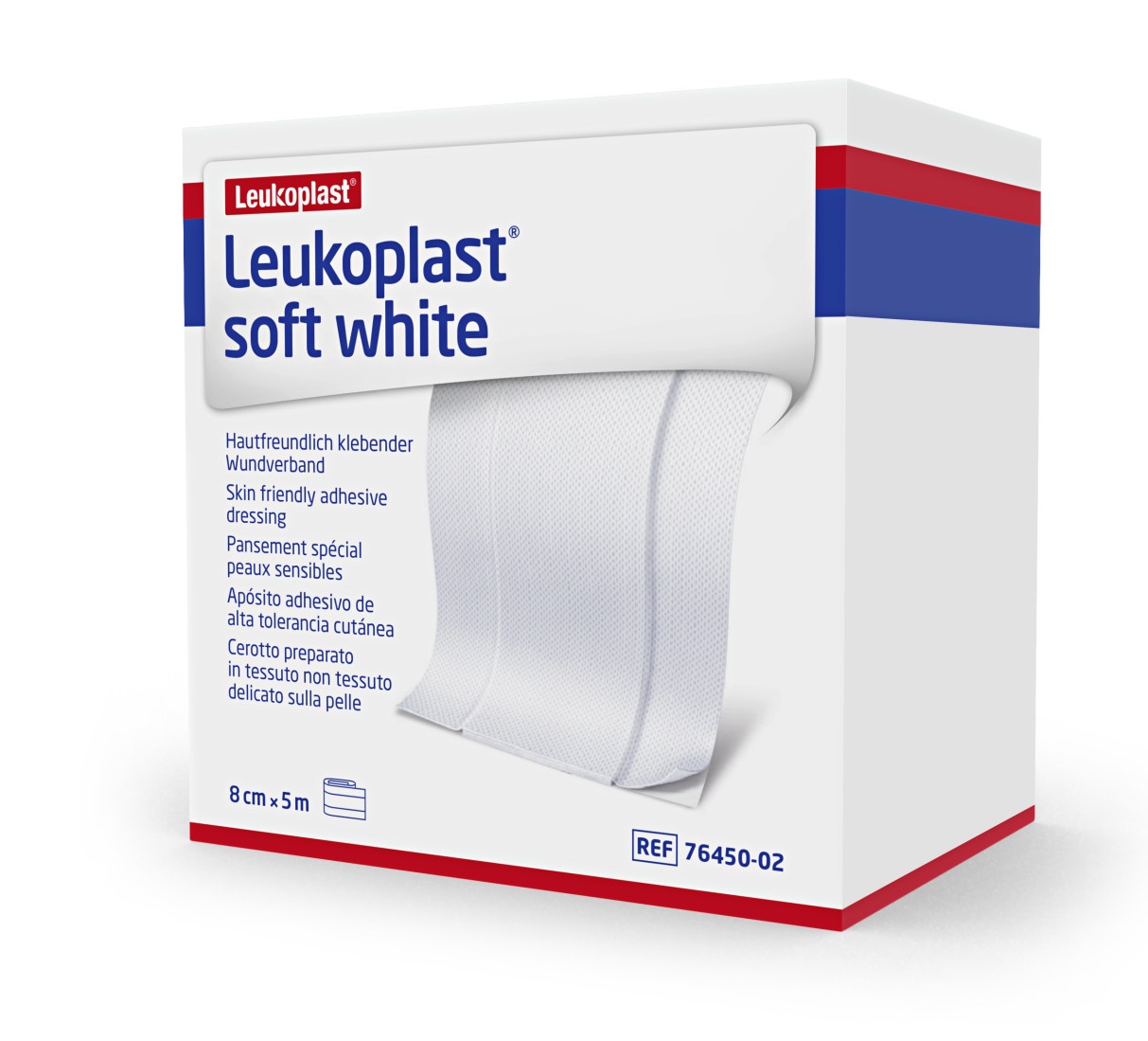 Leukoplast Soft White Roll 8cm x 5m image 0