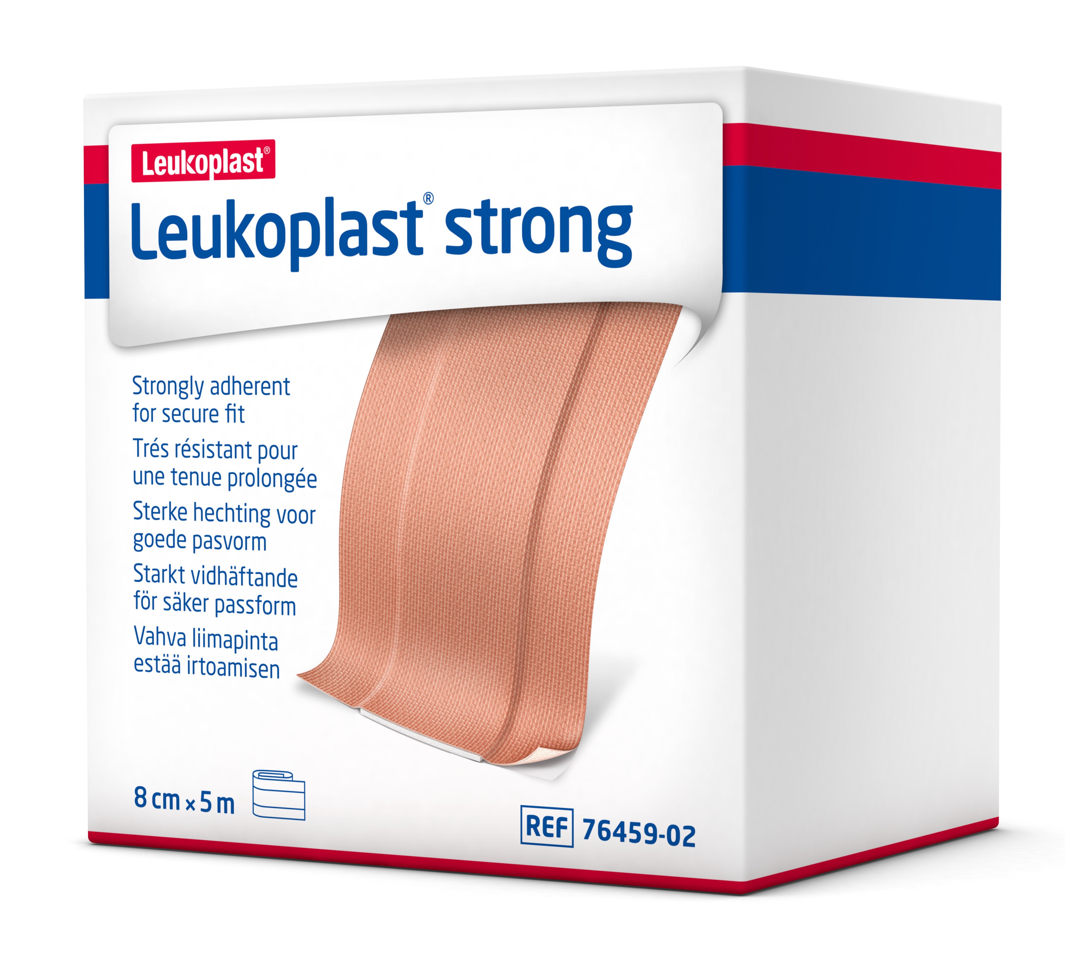 Leukoplast Strong Dressing Strip 8cm x 5M image 0