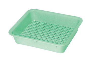 Autoplas Autoclavable Perforated Tray Green 180mm x 150mm x 30mm image 0