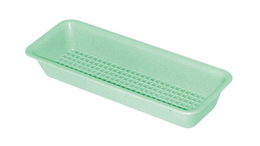 Autoplas Autoclavable Perforated Tray Green 200mm x 75mm x 30mm image 0