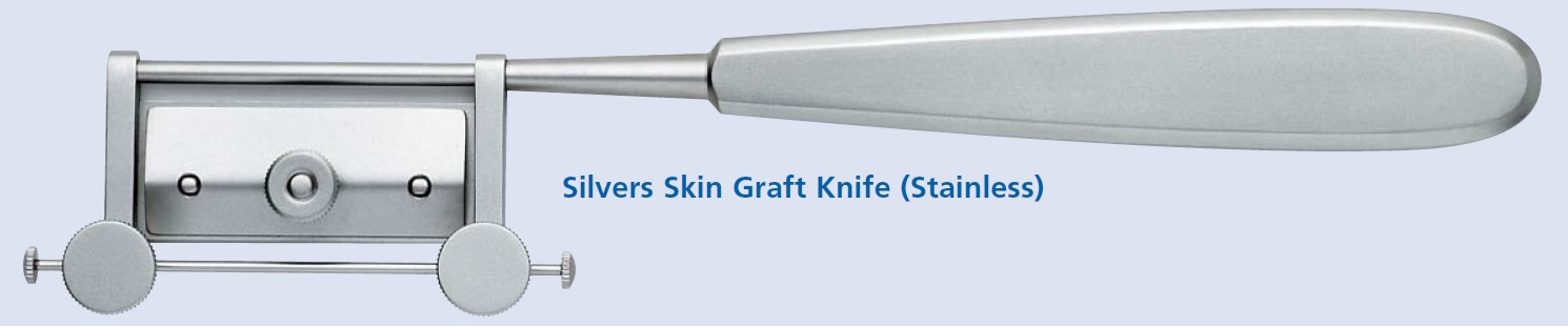 Swann Morton Skin Graft Handle Stainless Steel Silvers image 0