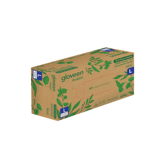 GloveOn Avalon Biodegradable Nitrile Exam Gloves Powder Free Box of 200 Large image 2