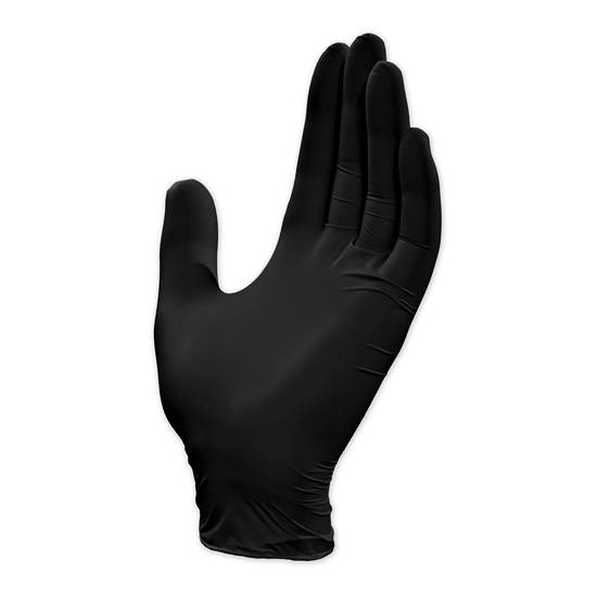 GloveOn Hammer Black Nitrile Exam Gloves Powder Free Box of 100 Medium image 2