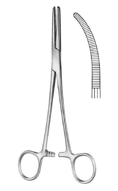 Nopa Spencer-Wells Artery Forcep Curved 18cm image 0