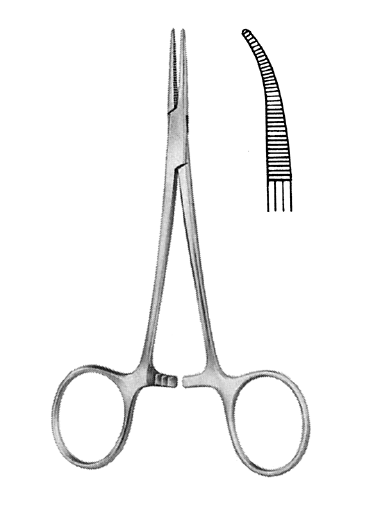 Nopa Halsted-Mosquito Artery Forcep Curved 14cm image 0