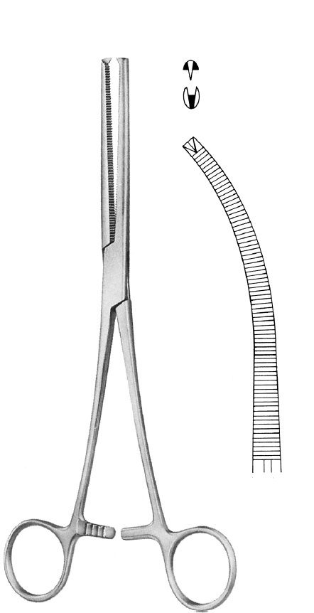 Nopa Ochsner-Kocher Artery Forcep Curved 22cm image 0