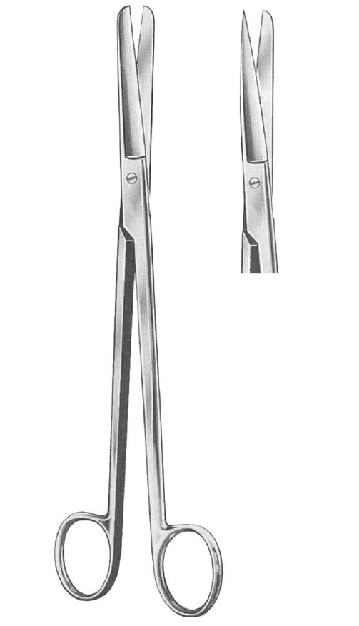 Nopa Scissors Sims Gynecological Sharp Blunt Straight 20cm image 0