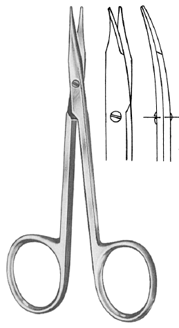 Nopa Stevens Tenotomy Scissor Blunt Curved 11.5cm image 0