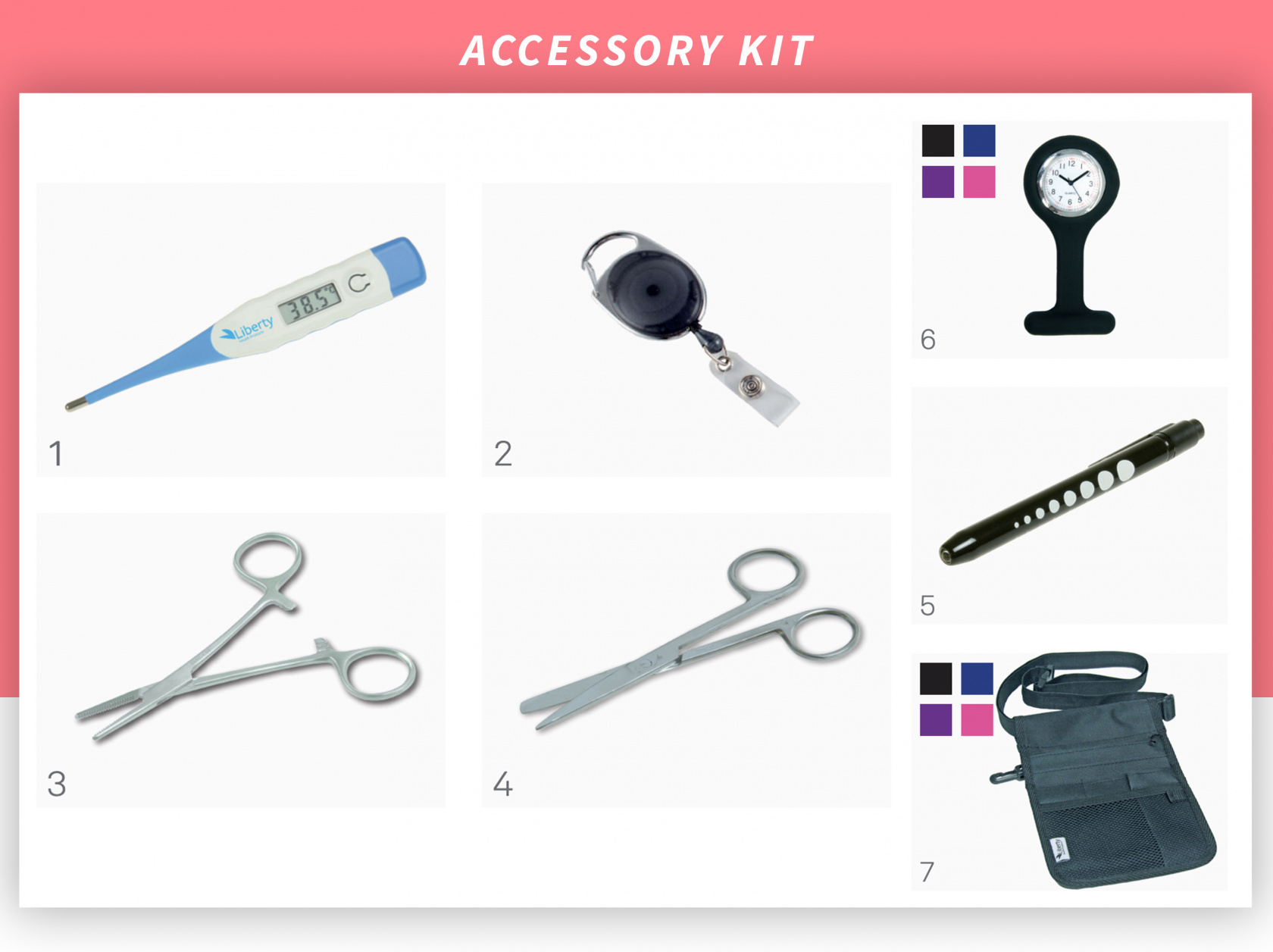 Nurses Accessory Kit Pink image 0