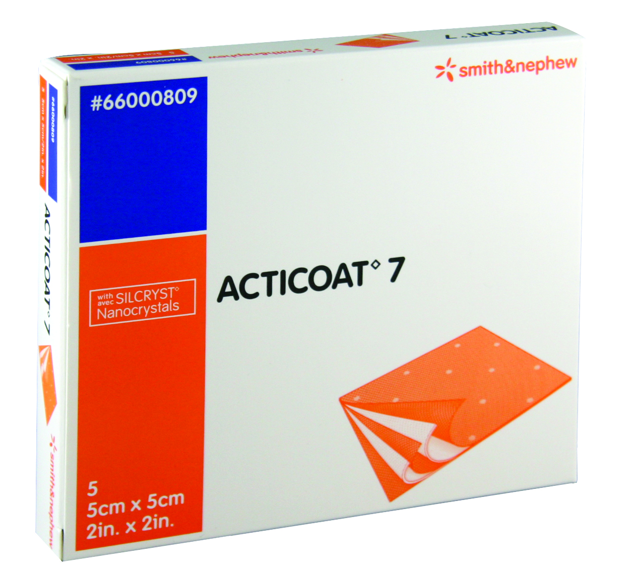 Acticoat 7 Antimicrobial Dressing 5cm x 5cm image 1