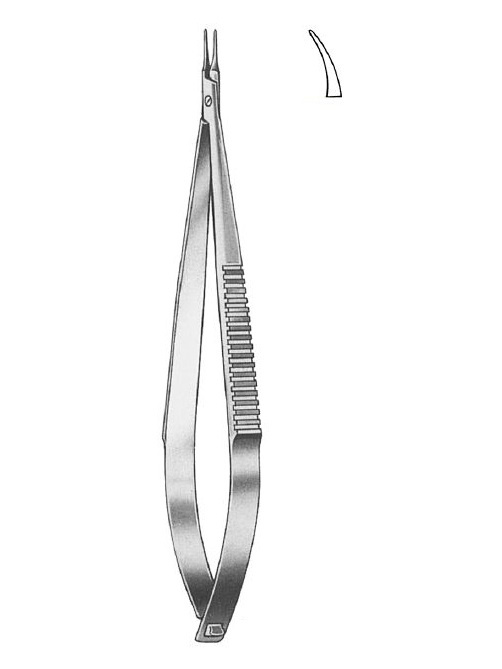 Nopa Castroviejo Needle Holder 14cm Smooth Curved image 0