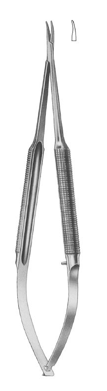 Nopa Micro-Needle Holder With Pen-type Handle Curved 18cm image 0