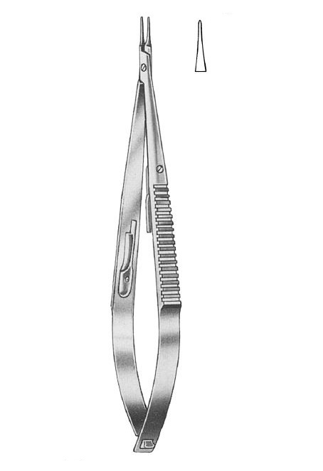 Nopa Castroviejo Needle Holder With Catch Smooth 14cm Straight image 0