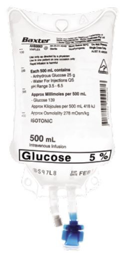 Glucose 5% IV Solution 500ml image 0