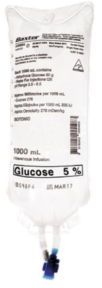 Glucose 5% IV Solution 1000ml image 0
