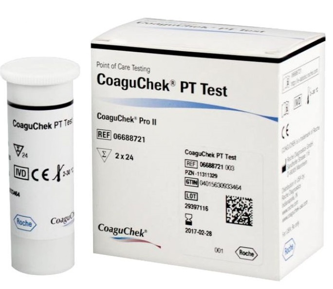CoaguChek PT Test Strips for Coaguchek Pro II (2 x 24) image 0