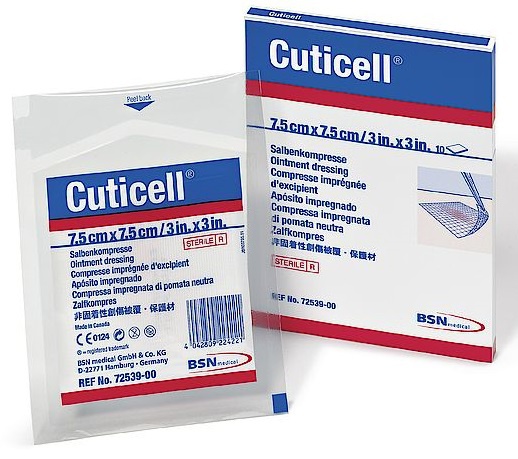 Cuticell Sterile Low-adherant Dressing 7.5cm x 20cm image 0