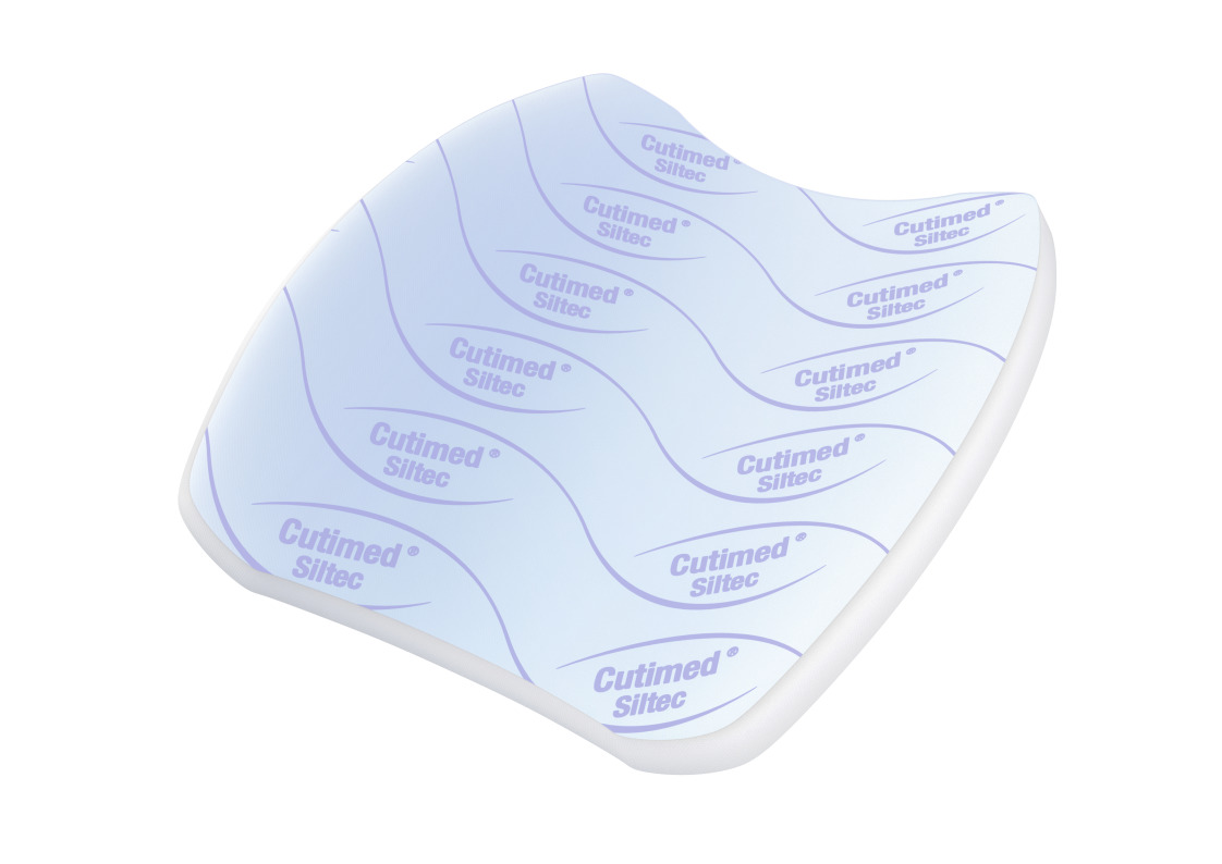 Cutimed Siltec Silicone foam Dressing with Super Absorbers 10cm x 10cm image 0