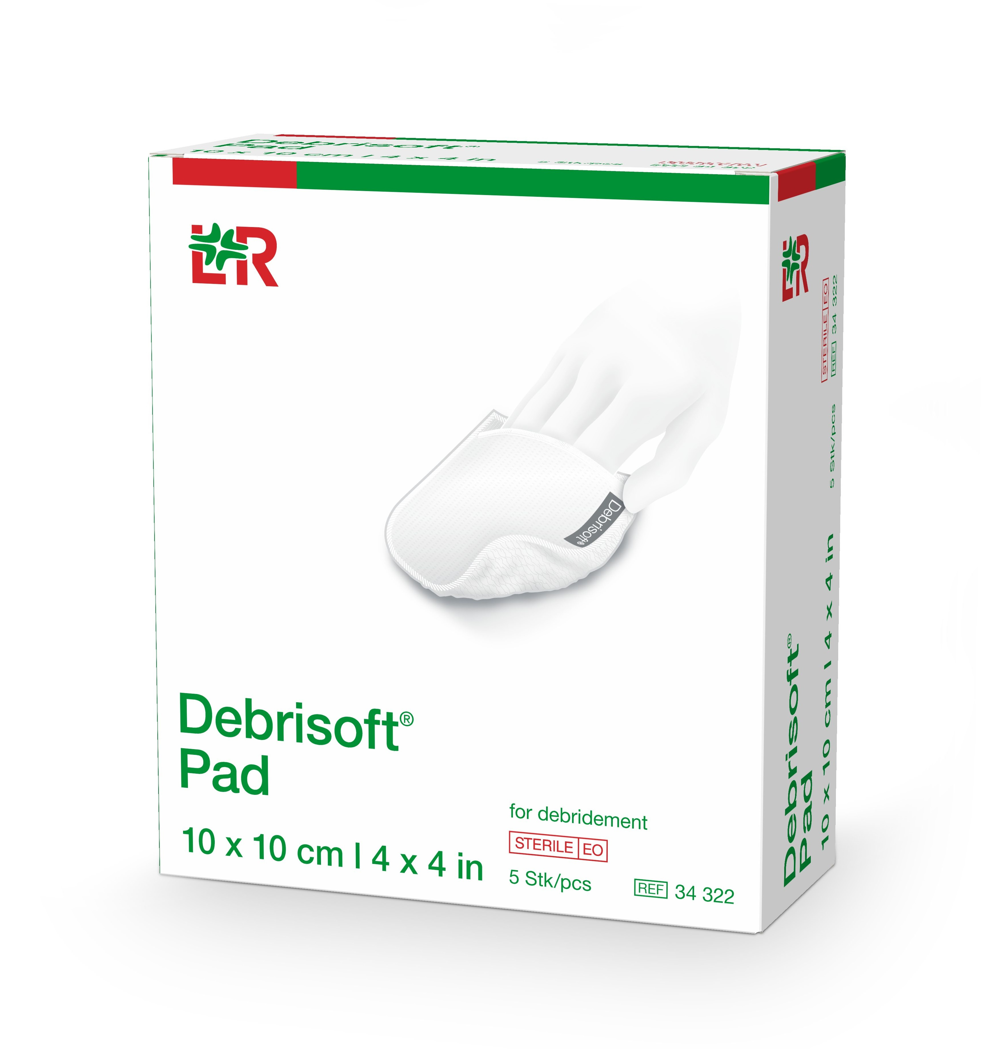 Debrisoft Monofilament Fibre Pad 10cm x 10cm - Box 5 image 1