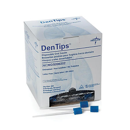 Dentips Plain Untreated Sponge - Box of 250 image 0