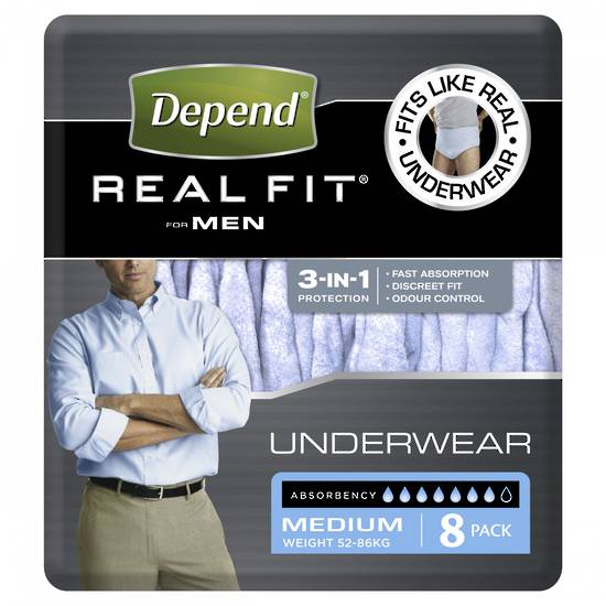 Depend Real-fit Underwear Men Medium 8 image 0