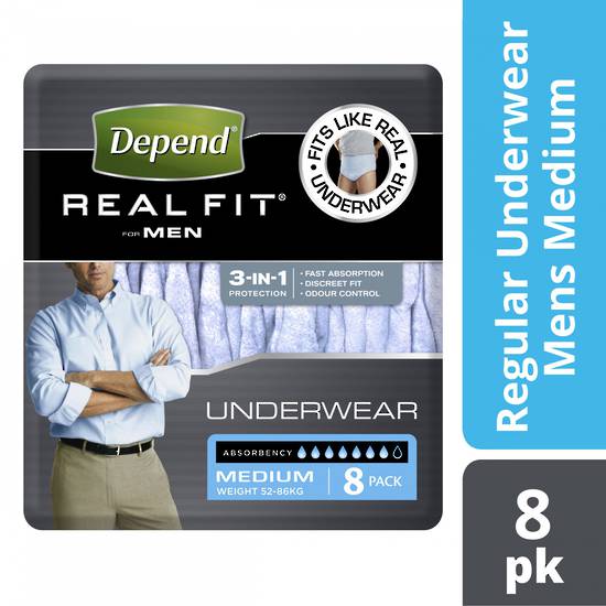 Depend Real-fit Underwear Men Medium 8 image 1