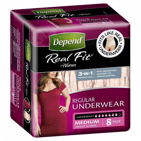 Depend Real-fit Underwear Women Medium 8 image 1