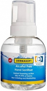 Dermasoft Alcohol Free Foam Sanitiser 350ml image 0
