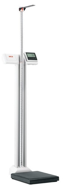 Seca Digital Column Scale with Mechanical Height Measuring Rod image 1