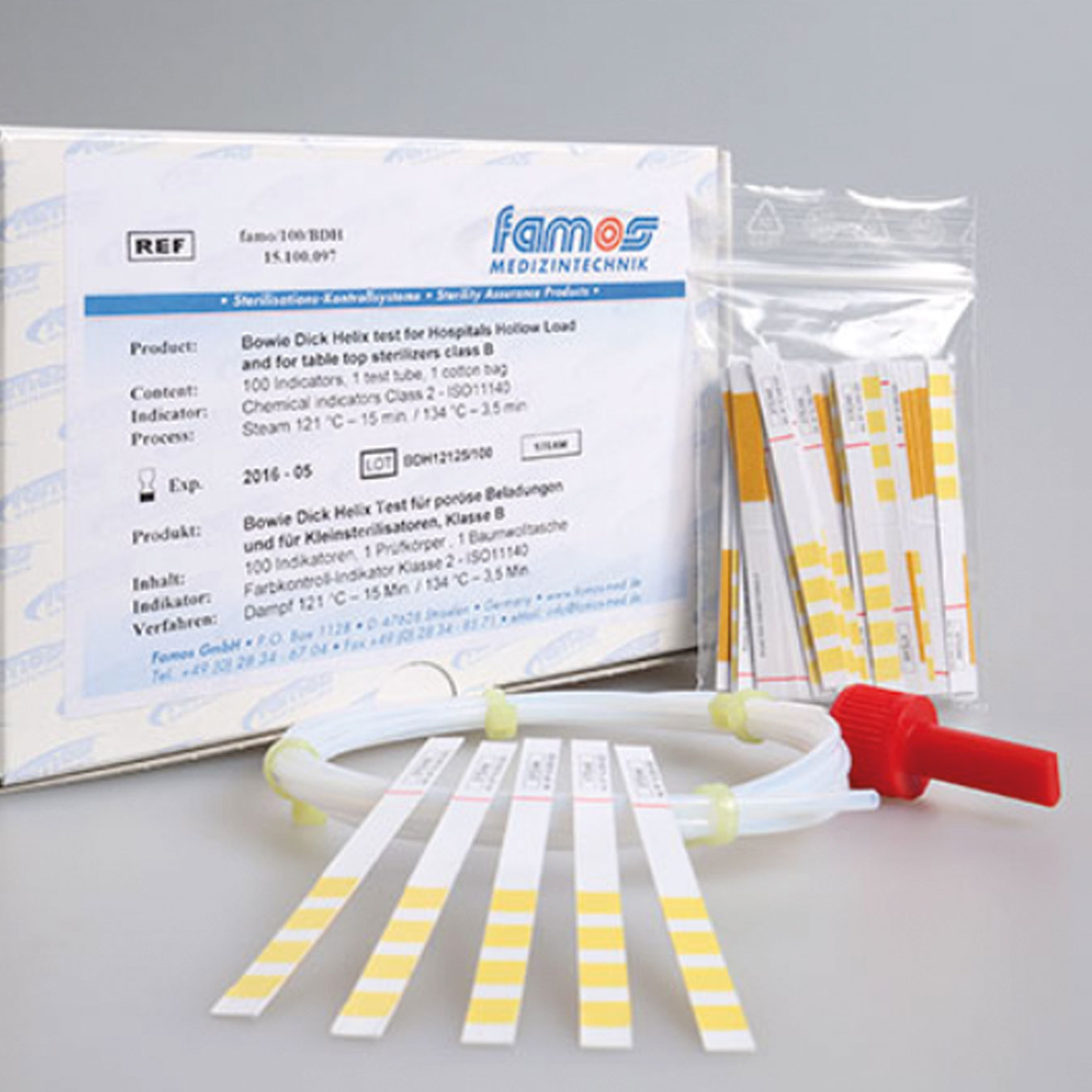 Famos Bowie-Dick Helix Test Refill Pack (Class B) image 0