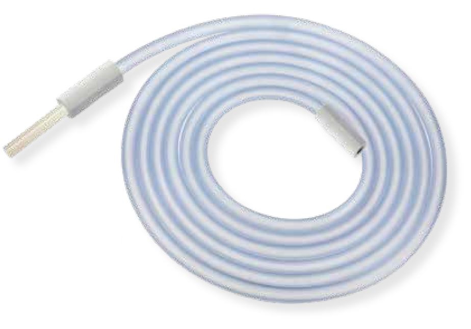 Fairmont Tubing Suction Large 6.9mm ID 105mm OD White Hexagonal connectors 3M Sterile image 0