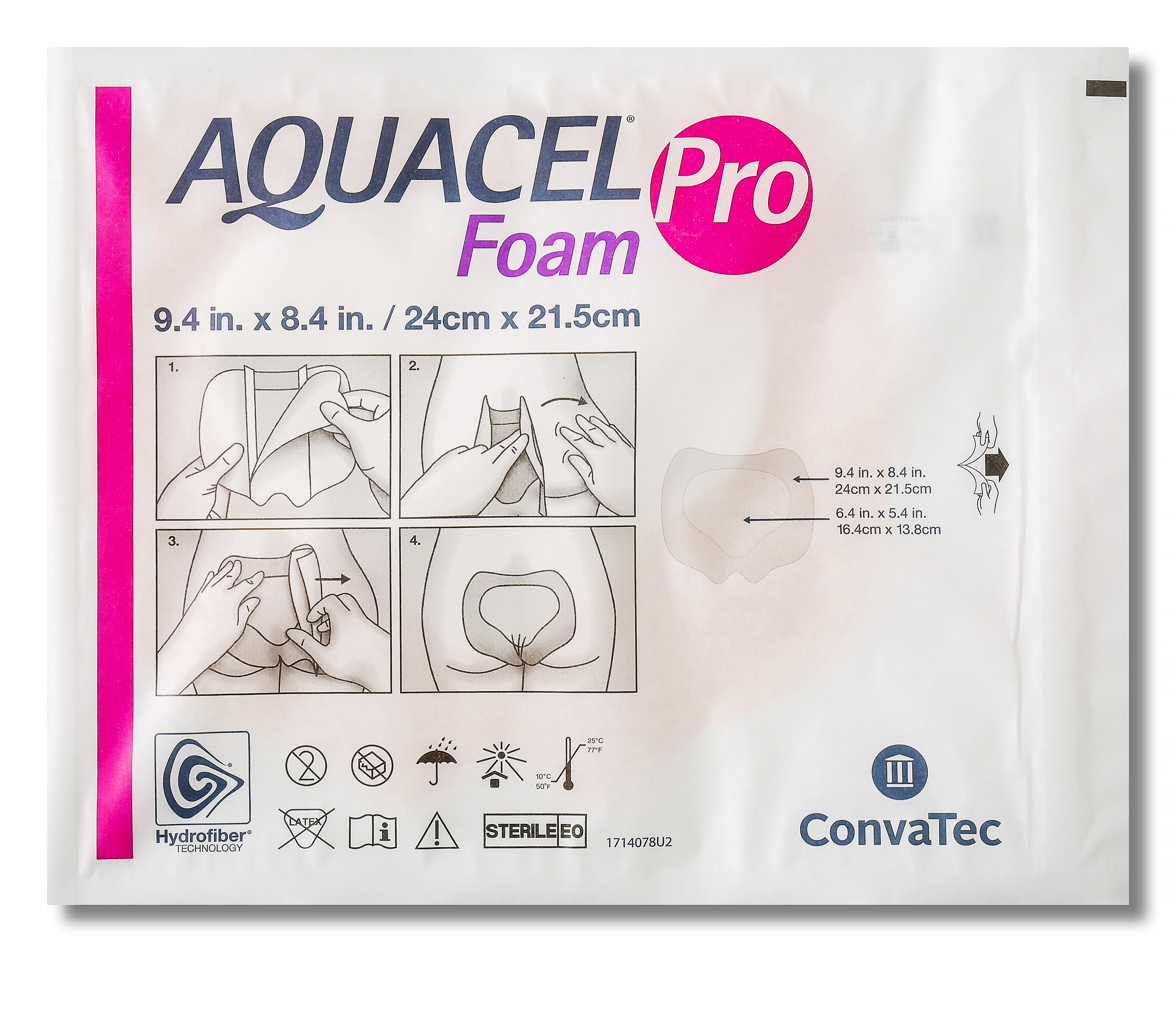 Aquacel Foam Pro Dressing Sacral Large 24cm x 21.5cm image 1
