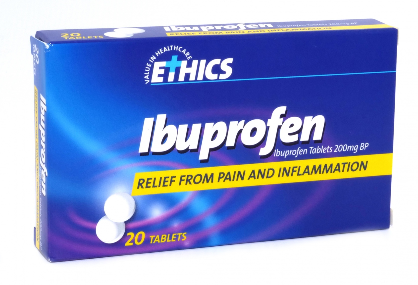 Ibuprofen Ethics Tabs 200mg 20 tabs image 0