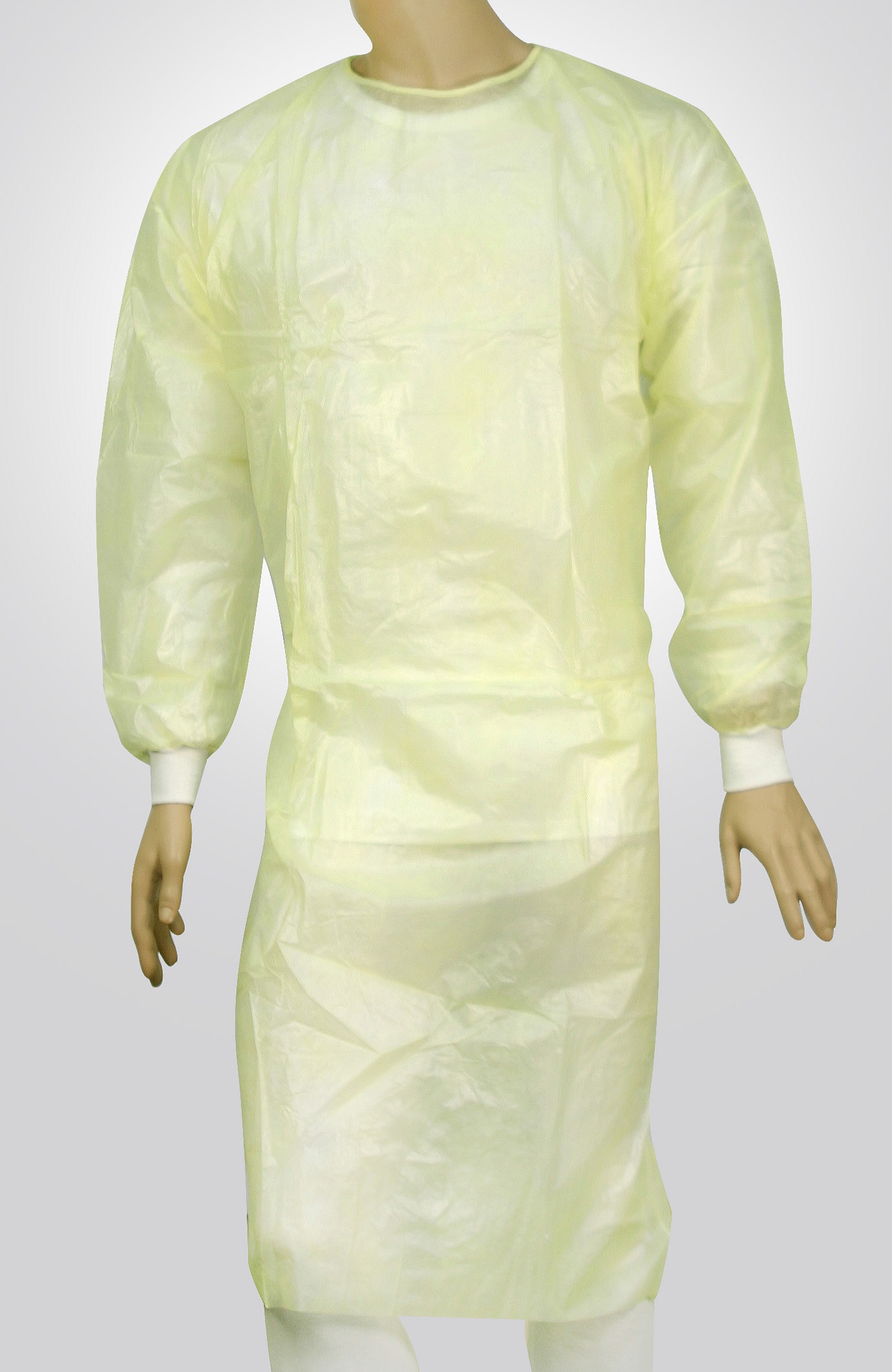 Gowns Isolation Yellow Fully Laminated with Cuffs 40gsm - Box 50 image 0