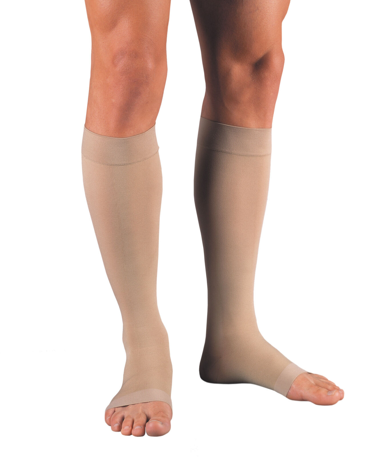 Jobst Relief Knee High Open Toe Full Calf 20-30mmHg X-Large Beige image 0