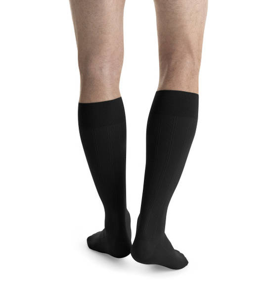 Jobst for Men Casual Knee High 15-20mmHg Medium Black image 1