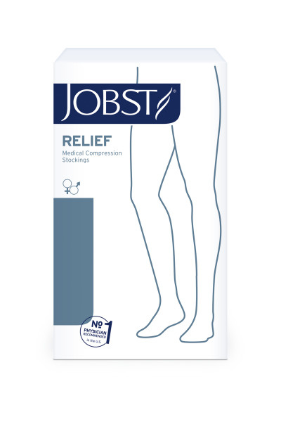 Jobst Relief Knee High Closed Toe 20-30mmHg Beige Medium image 1