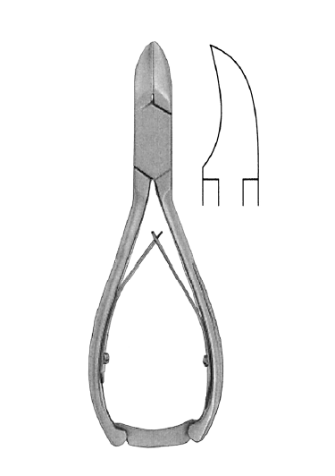 Nopa Chiropody Plier Curved Blade 14cm image 0