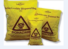 Autoclavable Biohazard Bag Yellow 300mm x 560mm image 0