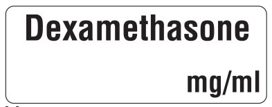 Labels - Dexamethasone Black on White image 0