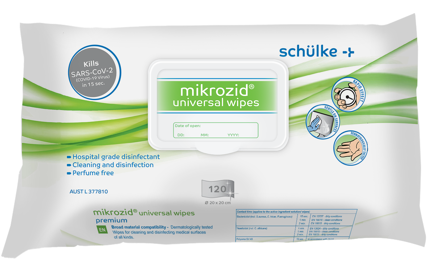 Schulke Mikrozid Universal Wipes 20cm x 20cm image 0