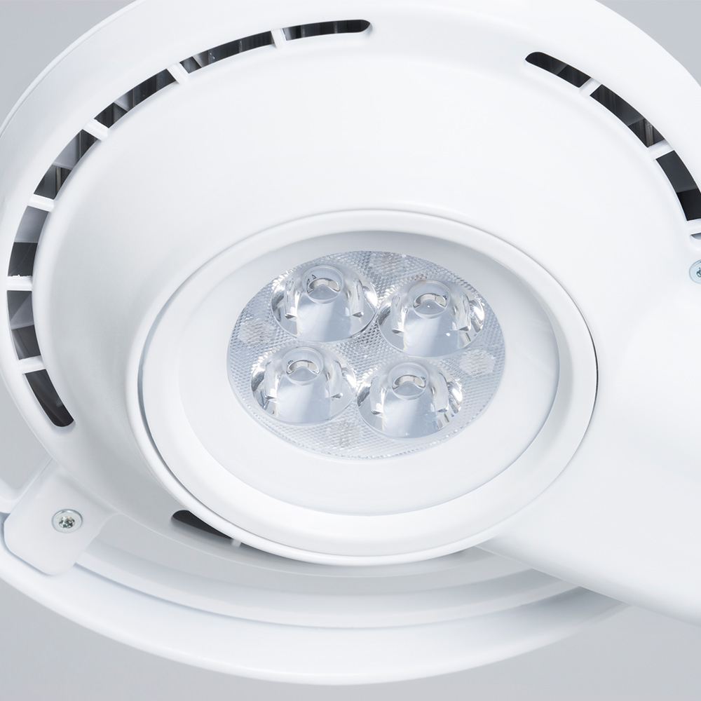 Mimsal Examination Lamp MS LED 8W 25000 Lux with 8.8kg Roll Stand image 2
