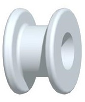 NeoZoline Grommet Vent Tube Collar Button Fluoroplastic 1.14mm image 0