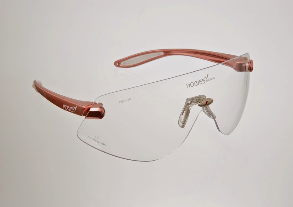 Glasses Hogies Eyeguard Clear Lens  Pink Arms image 0