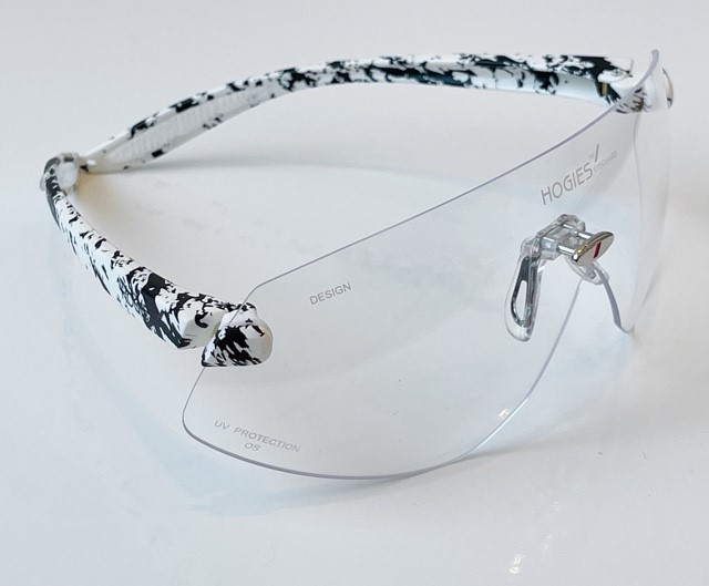 Glasses Hogies Eyeguard Clear Lens Zebra Pattern arms image 0