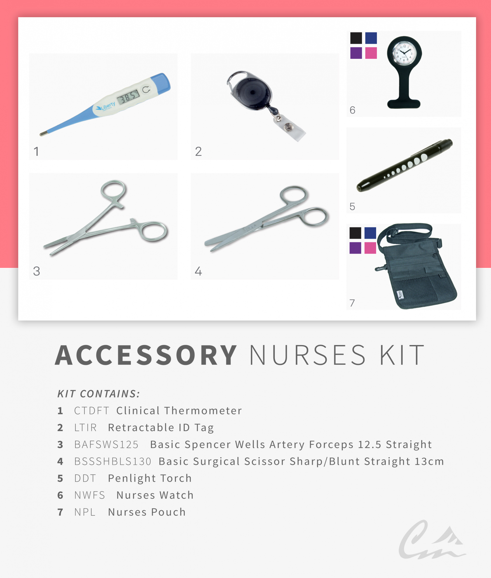 Nurses Accessory Kit Black