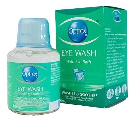 Optrex Eye Wash with Eye Bath 110ml image 0
