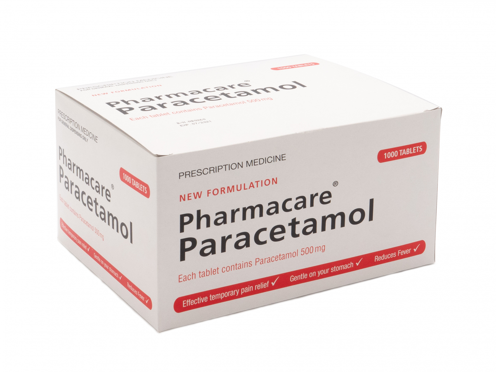 Paracetamol 500mg Tablets *DRS/REG.NURSE ONLY*1000* image 0