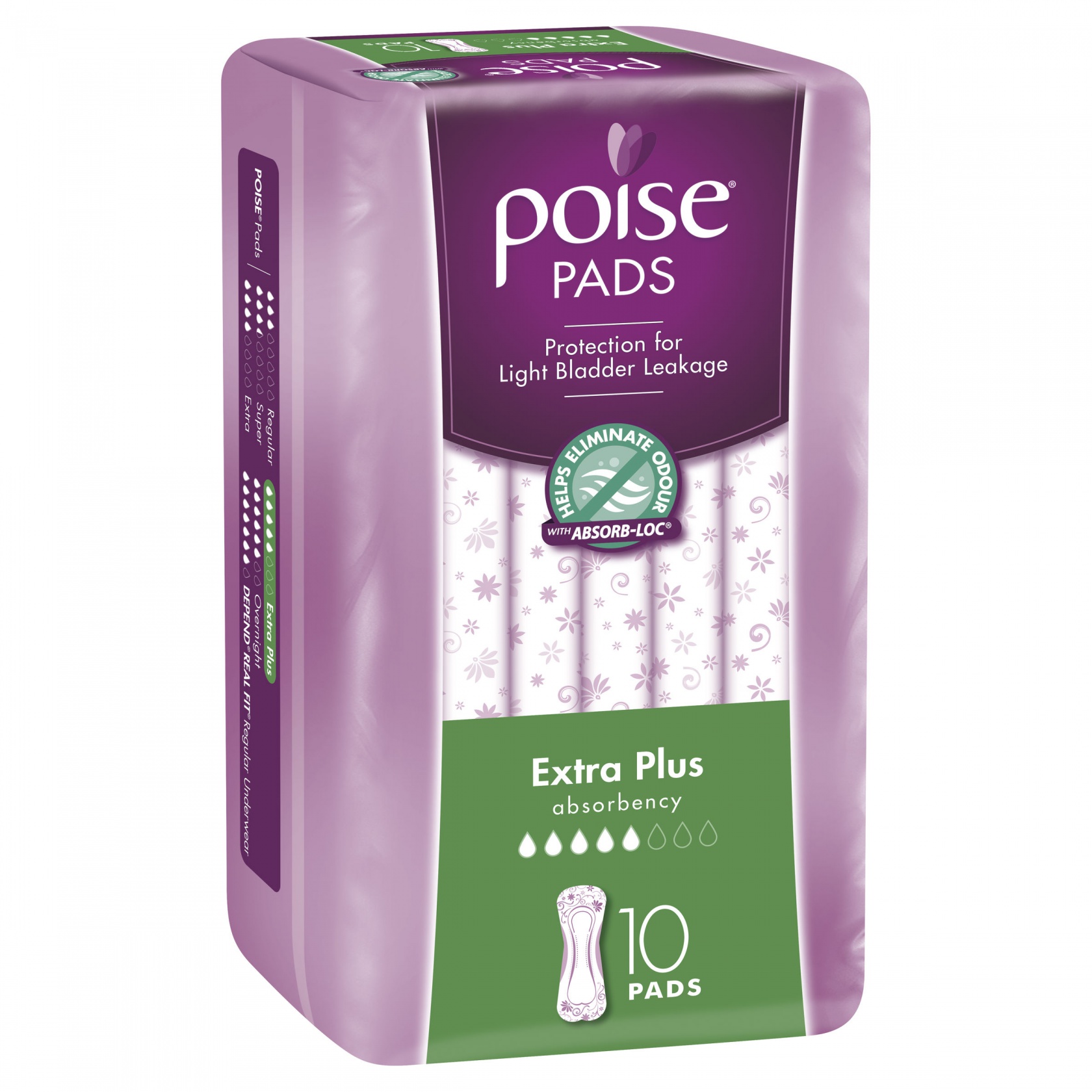 Poise Pads Extra Plus 10 image 1